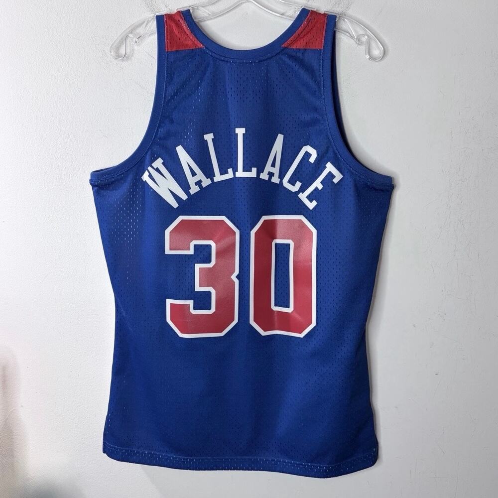 Washington Bullets Ben Wallace #30 Mitchell & Ness 1996/97 NBA Jersey Size M - Picture 4 of 10
